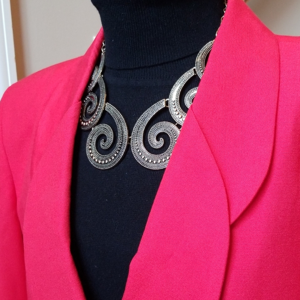 Albert Nipon Suite Jacket. Size 16 Vintage Red. - image 4